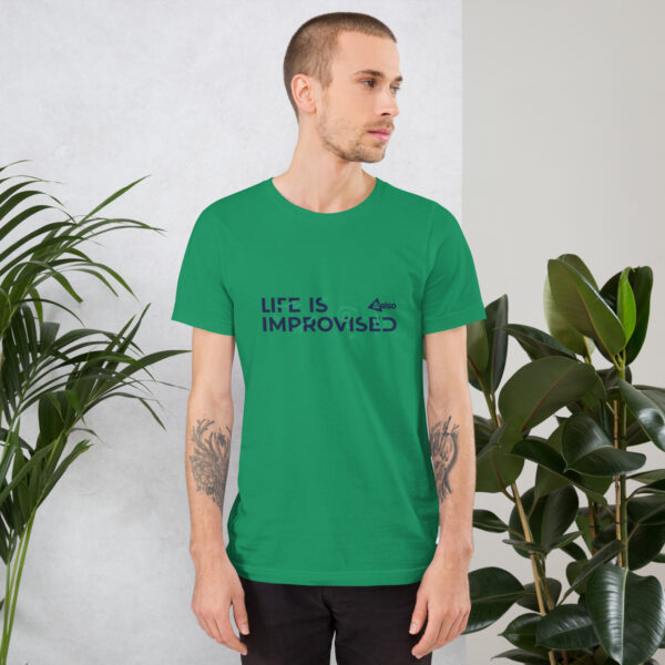 Unisex 'Life is improvised' T-shirt - Squiggles